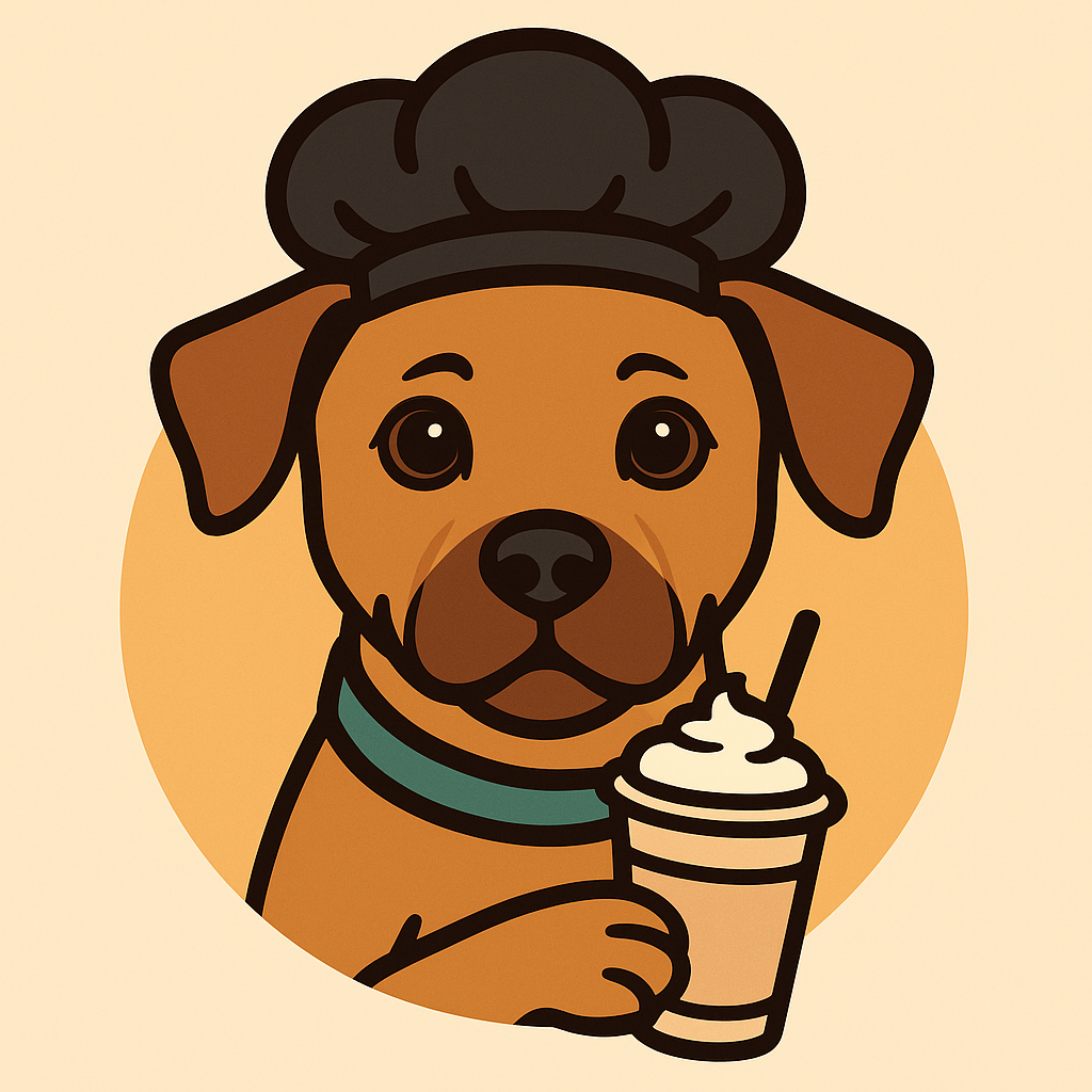 MollyShake - Frappés con mucho sabor y corazón Logotipo de MollyShake con una pata de perrito y un frappé