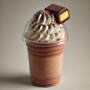 Frappé hecho con gansitos, con mermelada y chocolate